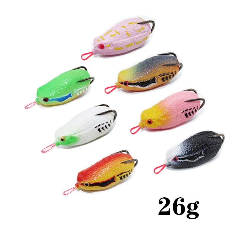 UCATCHOK  5pcs  71mm 26g big Ray frog big fat frog bait lures thunder game new special designing fresh blackfish killer lure