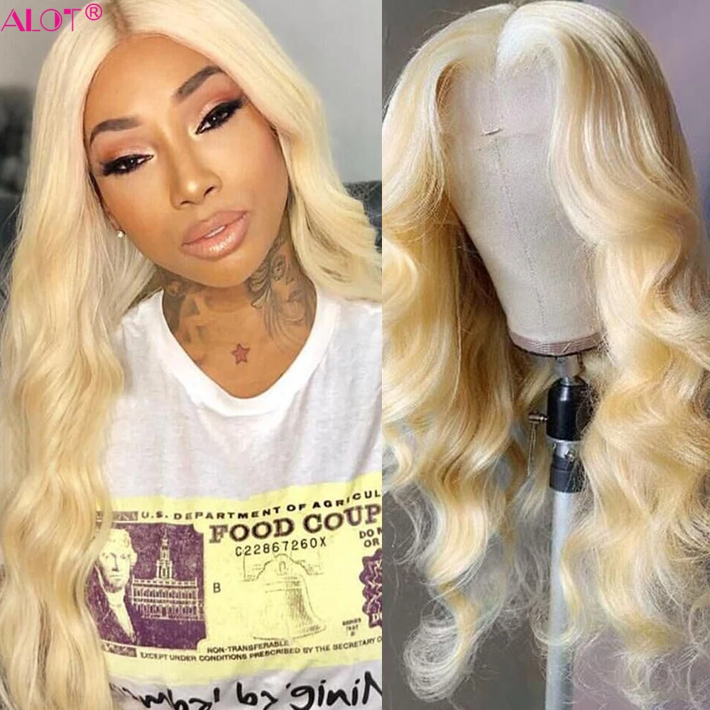 

Stunning 613 Lace Front Wig - 22 Inch 13x1 Blonde Human Hair Wig, Pre-Plucked with Baby Hair, Brazilian Body Wave Style