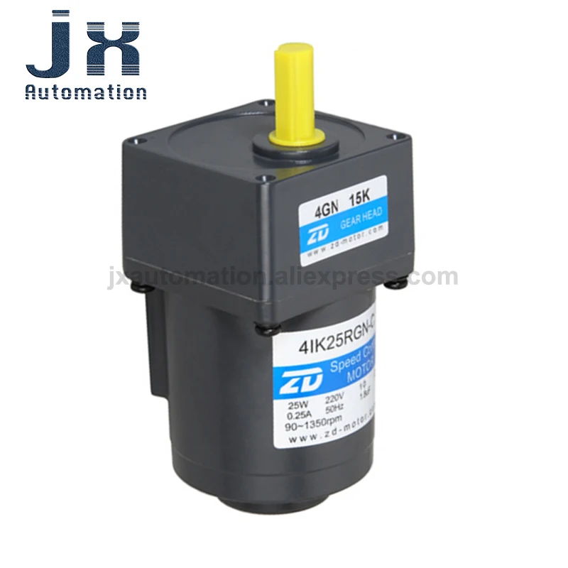 Скоростной двигатель переменного тока ZD 4IK25RGN-C/4IK25RGN-A, передаточное число 3 ~ 750 К, опционально для оборудования для машины для масок