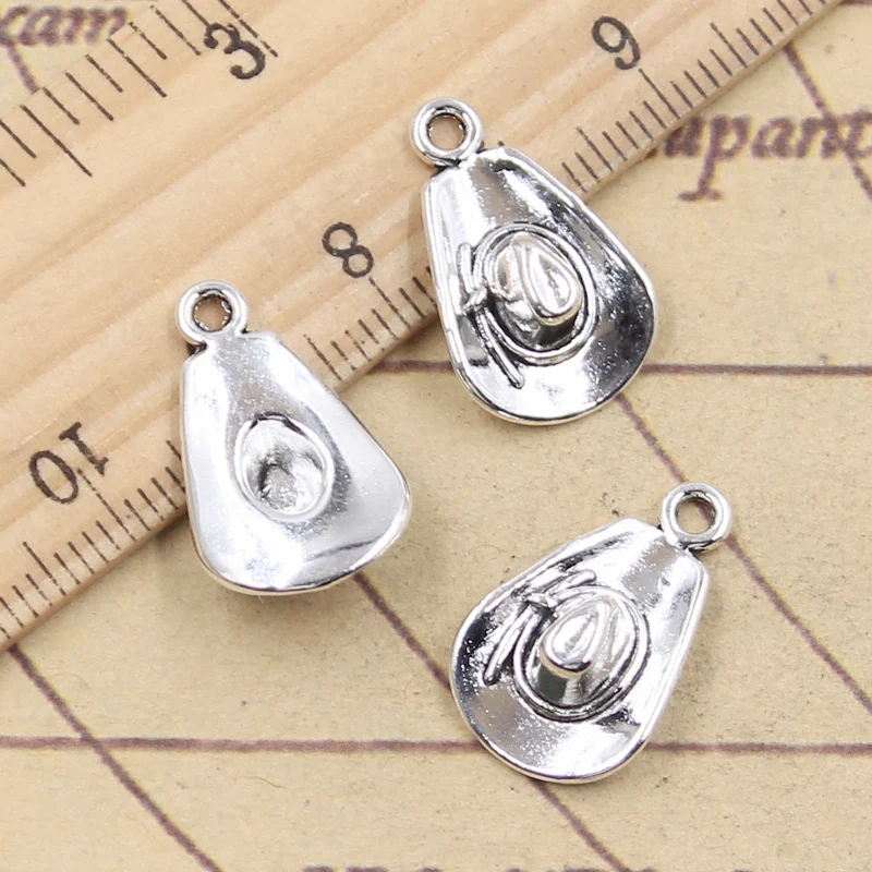 20 sztuk Charms kowbojski kapelusz 20x12mm tybetański kolor srebrny wisiorki antyczne tworzenia biżuterii DIY Handmade Craft