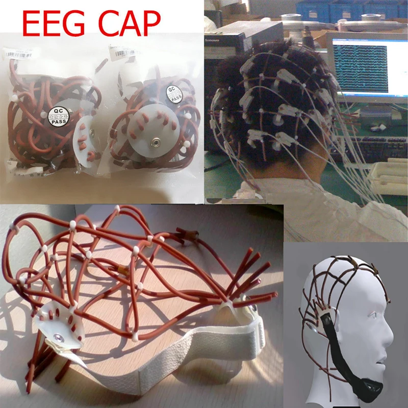 EEG CAP Headset Electrode for All the EEG machine Use for CONTEC KT88 KT88-2400 KT88-3200 EEG monitor