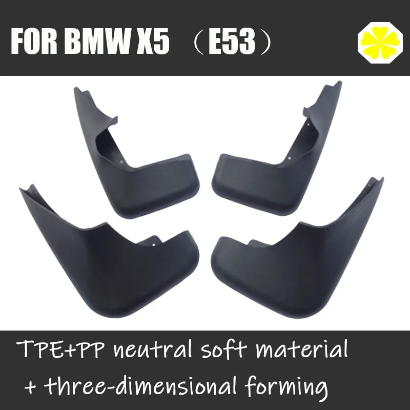 1999-2006 For BMW X5 E53 Mudguards Fender Mud Flap Guard Splash Mudflaps Car Accessories MudguardAuto Styline Front Rear 4pcs