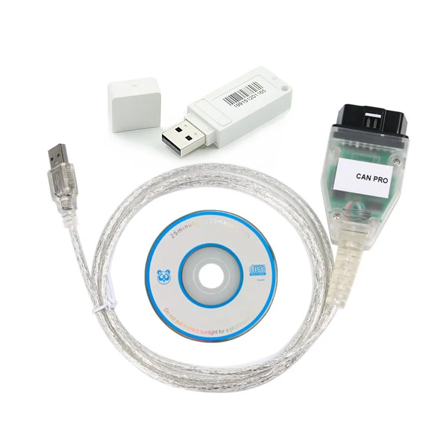 VAG CAN PRO 2020 V5.5.1 With Dongle with FTDI FT245RL Chip VCP OBD2 Diagnostic Interface USB Cable Support Can Bus UDS K Line