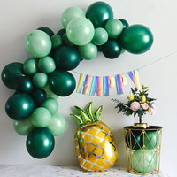 NEW Bean Green Latex Balloon Metallic Green Ballons Woodland Animal Balloons Safari Party Baloons Birthday Decor Arch Ballon