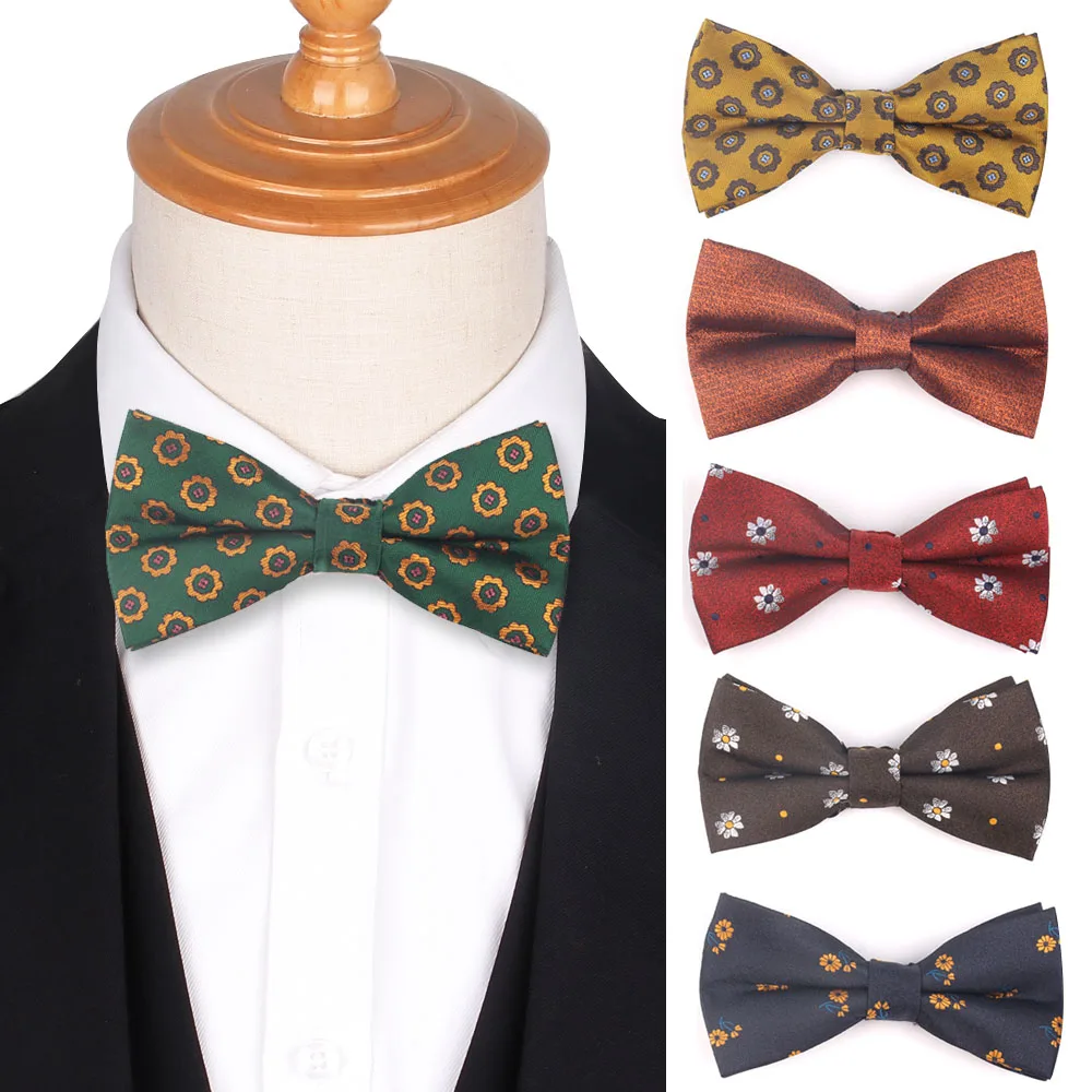 Men Bow Tie Classic Bowtie For Men Women Business Wedding Adult Floral Bow Ties Butterfly Suits Cravats Jacquard Bowties