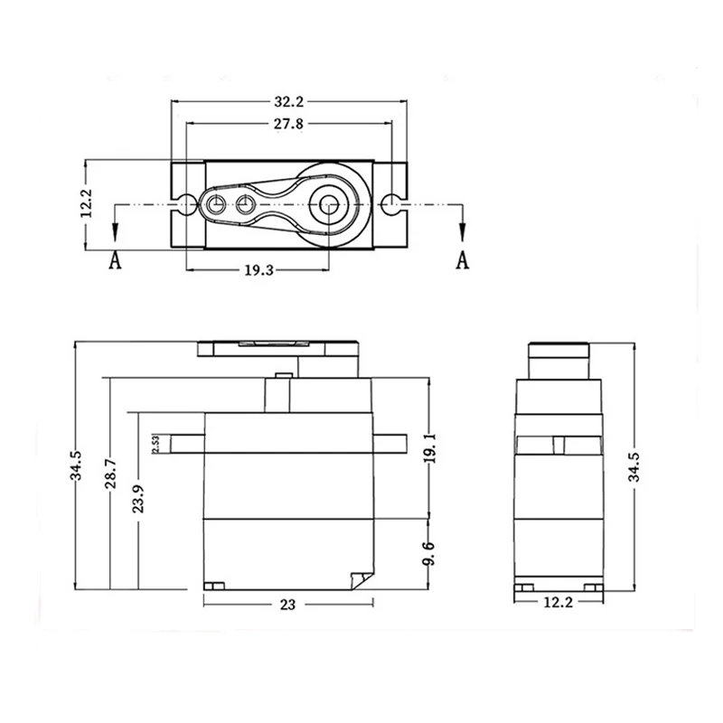 1 pz All Metal 9g Digital Micro Gear Servo 180 °/360 ° per WPL B1 B16 B24 B36 C34 MN 90 99 MN45 Car Truck 4WD Crawler parti del veicolo