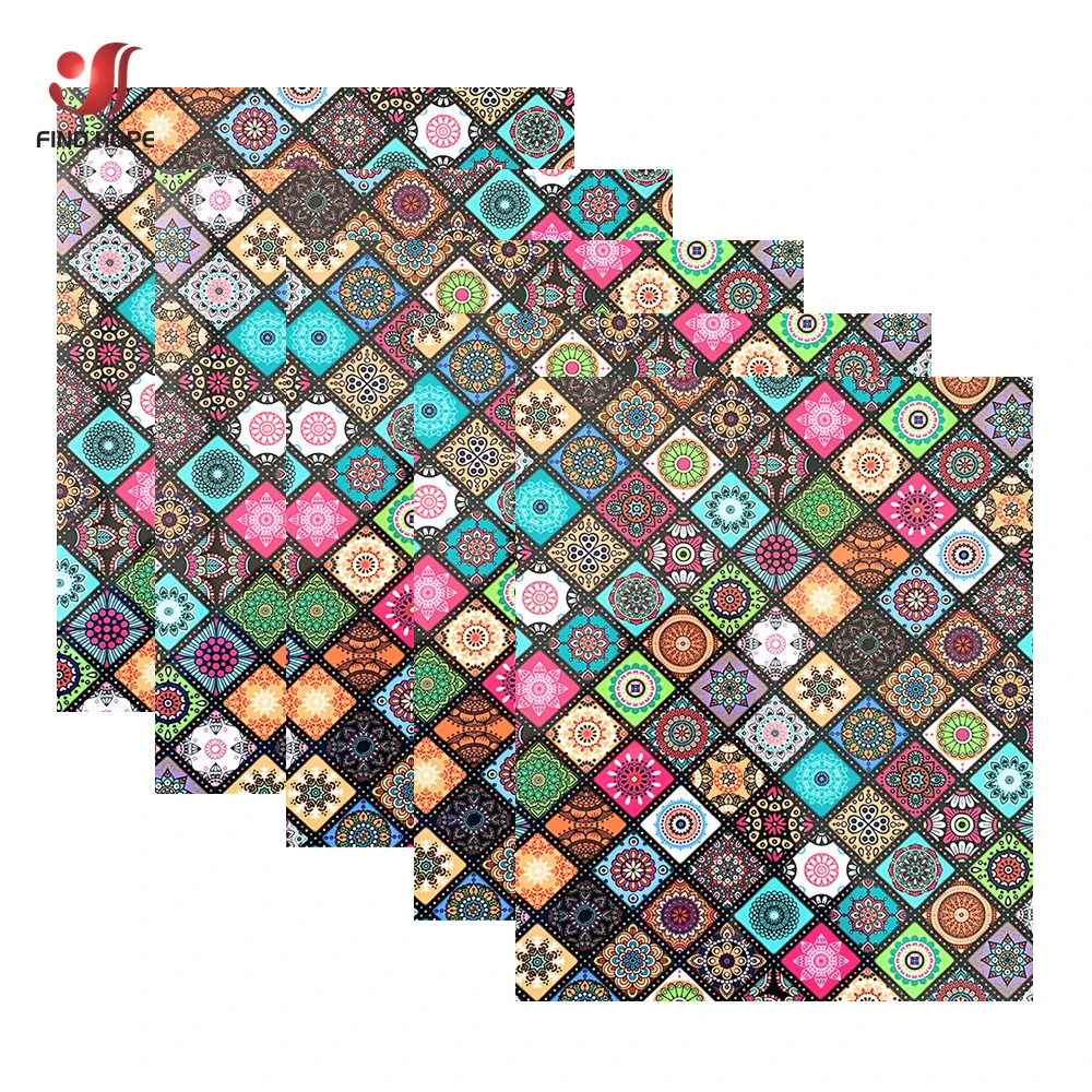 Ethnic Heat Transfer Vinyl Iron on Tshirts Hot Press Cut Film HTV Printing Clothing Easy to Weed DIY