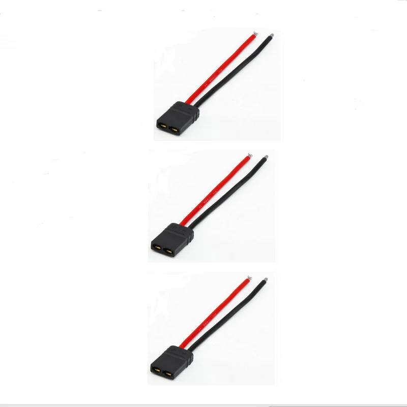 Male Female  T R X Connector Plug Pigtail Cable Wire with14awg 100mm Soft Silicone Wire for RC  Battery Charger FPV Drone car