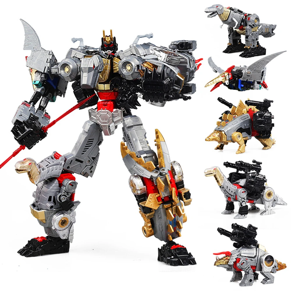 

BMB Transformation G1 Dinoking 5IN1 Dinobot Dinosaur Grimlock Slag Sludge Snarl Swoop Slash Oversize Alloy Action Figure Toys