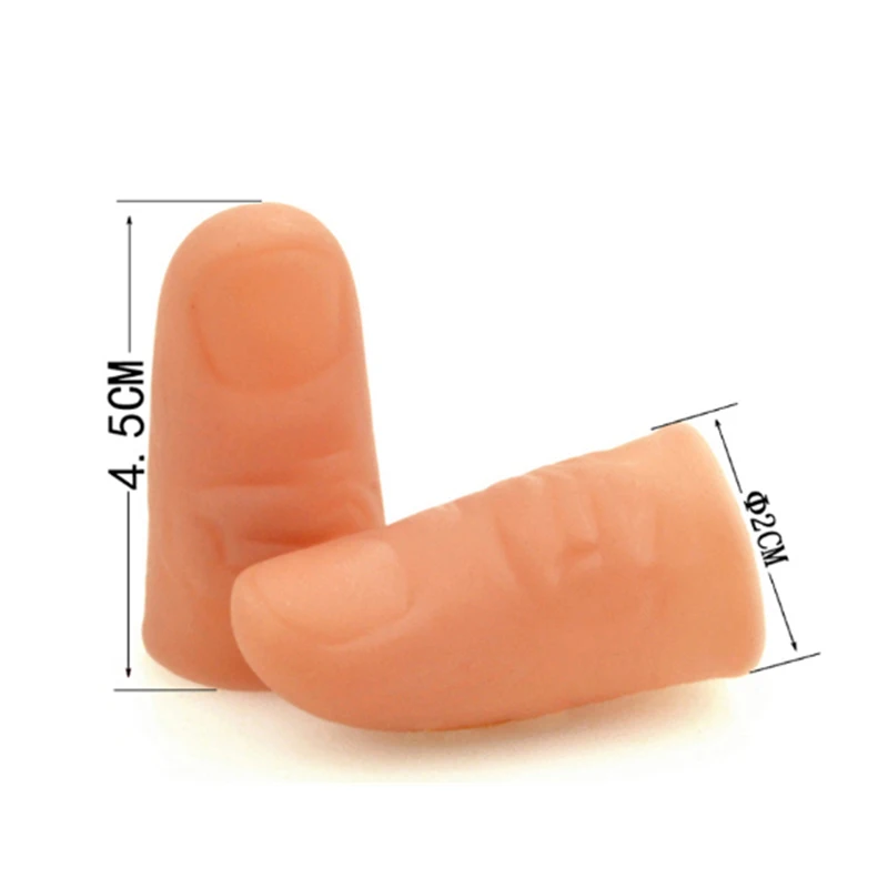 Magic Trick Thumb Tip, Finger Fake, Close Up Props, Magic Trick, Vanishing, apparendo Toys, Funny, 1 paio, 2 pezzi per lotto