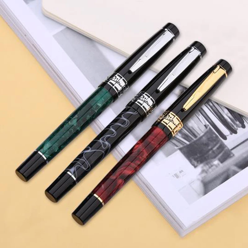 Picasso 915 Pimio Marble Celluloid Roller Ball Pen With Refill Eurasian Feelings Three Colors Writing Gift Pen For Office & Home