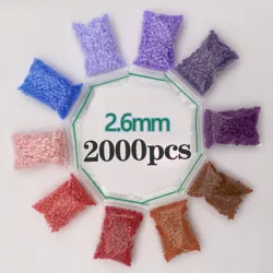 2.6mm/2000 pçs saco mini perler hama contas de ferro para crianças diy quebra-cabeças brinquedo de presente artesanal de alta qualidade