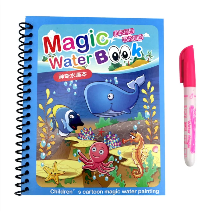 CXAFQ Tarjetas De Pintura Con Agua Reutilizables Para Niños 2-6 Años – 26 Tarjetas Educativas Con Números, Letras Y Formas