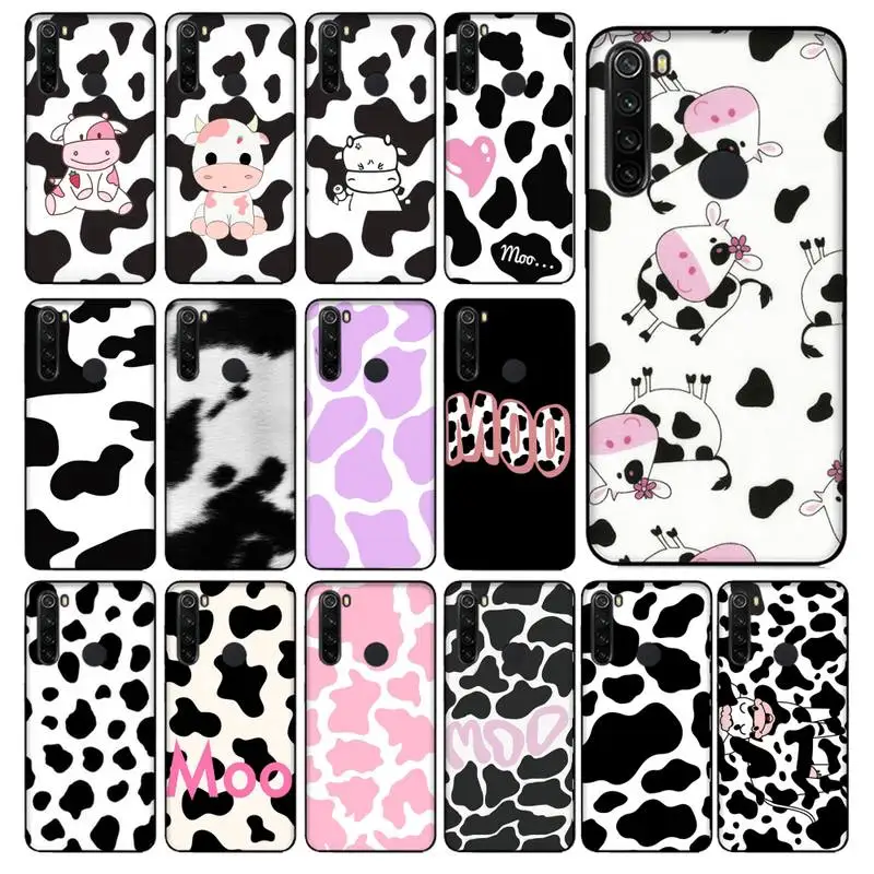 FHNBLJ Cow Print Phone Case for Xiaomi Redmi 5 5Plus 6 6A 4X 7 8 Note 5 5A 7 8 8Pro