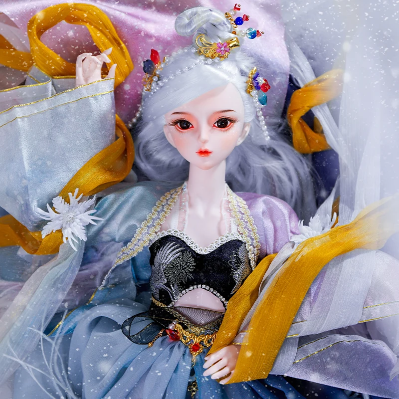 

DBS doll Dream Fairy 1/3 BJD Season Series mechanical joint Body With makeup Including hair eyes clothes 62cm height girls