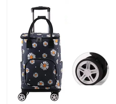 Women  Rolling Luggage Bag For Shopping bags on wheels Women trolley bag shopping bag with wheels wheeled Luggage Trolley Bags