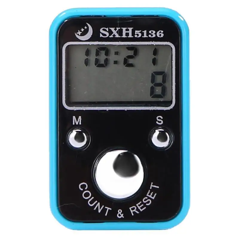 Mini Finger Rows Counter LCD Electronic Digital Tally Counter Stitch Marker And Row Finger Counting Timer Soccer Golf Counter