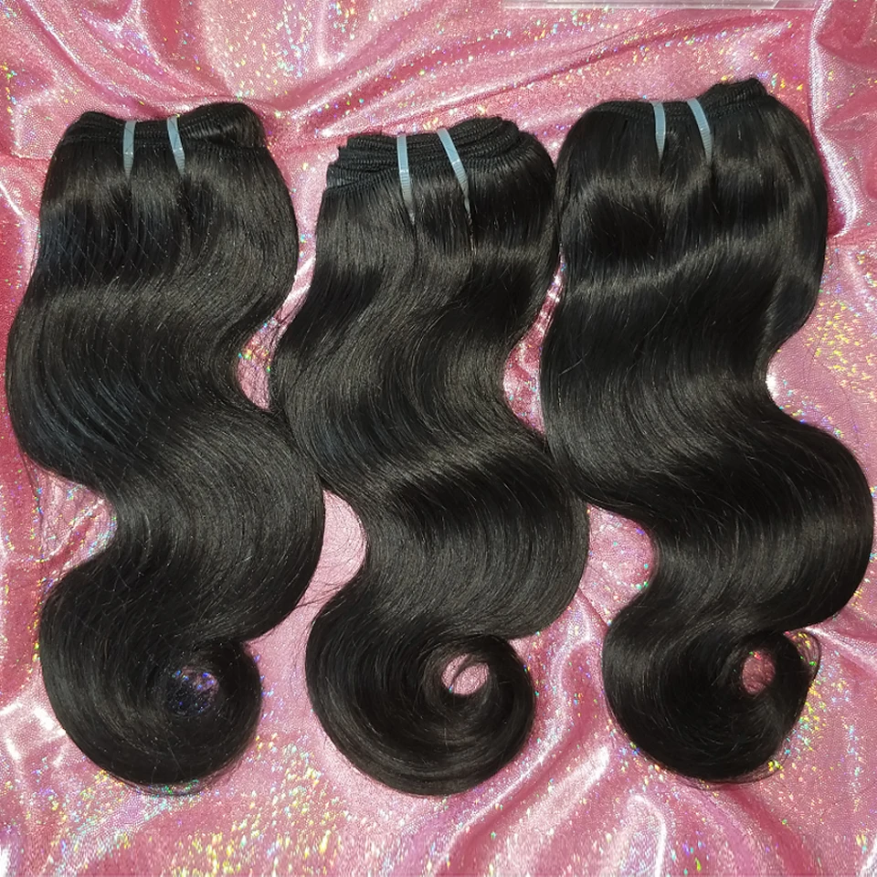 Brazilian Hair Body Wave Human Hair Bundles Funmi Hair Weave 3 Bundles Remy Hair Extensions High Ratio 10-26" For Black Women