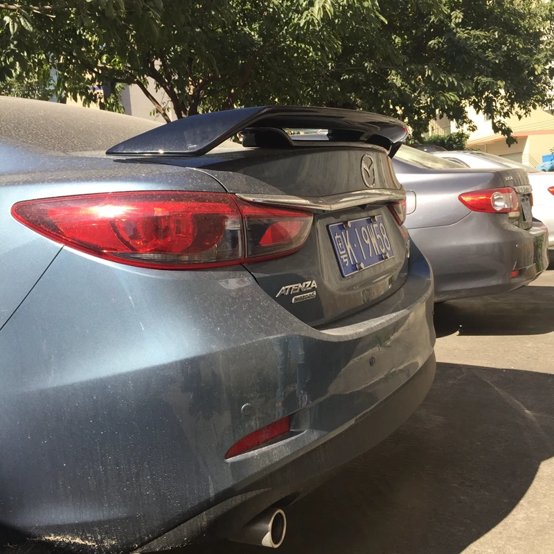 High quality ABS material  spoiler For Mazda 3  M3 Axela 2014 to 2018 year spoiler Primer or any color for Mazda 6 Axela