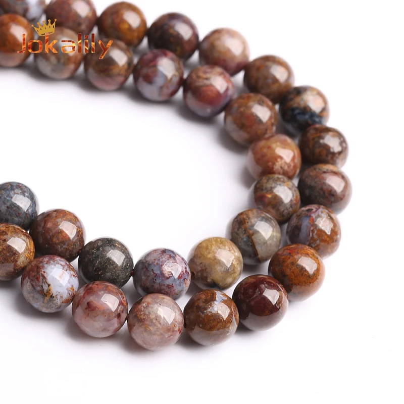 Natural Red Pietersite Stone Beads For Jewelry Making Round Loose Beads DIY Bracelet Necklace Accessories 4 6 8 10 12mm 15