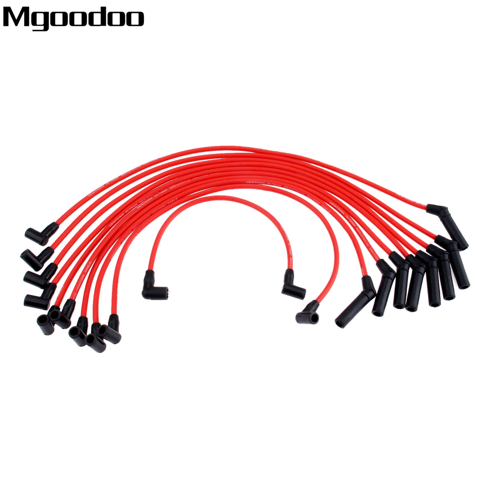 Mgoodoo 10cs/lot Spark Plug Ignition Wire Cable Set M12259R301 Fittment For FORD MUSTANG F-150 5.0L 5.8L V8 SBF 302W 302 WINDSOR