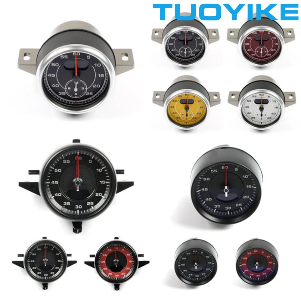 

Console Dashboard Stopwatch Center Clock Compass Time Meter For Porsche Old Type Macan Cayenne Panamera 911 Boxster Cayman 718