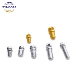 10pcs M3 M4 Gold-Plated Silver-Plated With Hole Screw Straight Rod Fisheye Screw Crystal Lamp Pendant Fixture Accessories