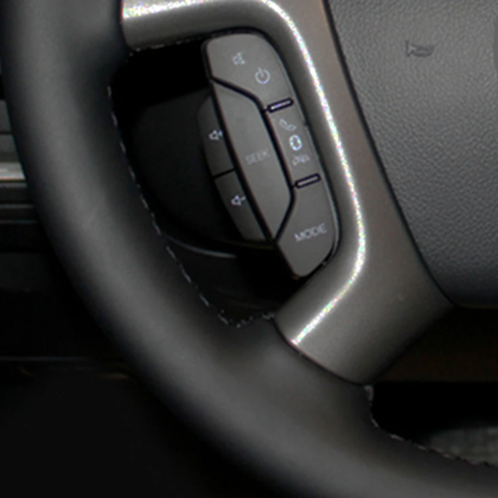 Chevrolet Captiva 2007-2014 Silverado GMC Sierra 2007-2013 Daewoo 용 DIY 마이크로 파이버 가죽 자동차 핸들 커버 사용자 정의