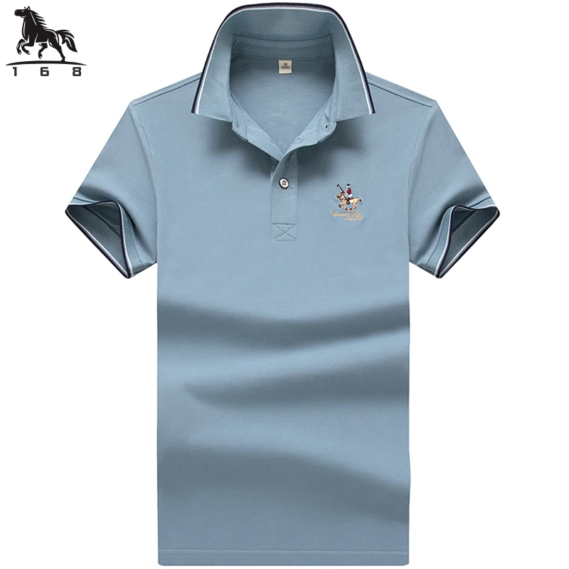 polo shirt men Summer New Men\'s short-sleeved polo shirt Solid color cotton Top high quality Mens Business casual polo shirt 831