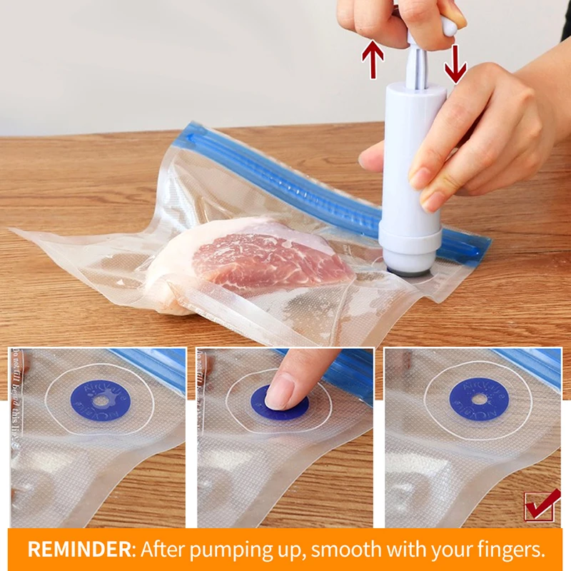 LAIMENG Reusable Vacuum Zipper Bags for Food Storage BPA free Film Air Valve Bags Kitchen Appliance Sous Vide Packing Bags P275