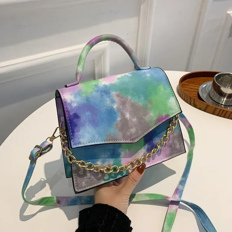 Luxury Handbags Colorful Women Shoulder Bag Fashion Design Flap Crossbody Bags Female Small Top-handle Bag