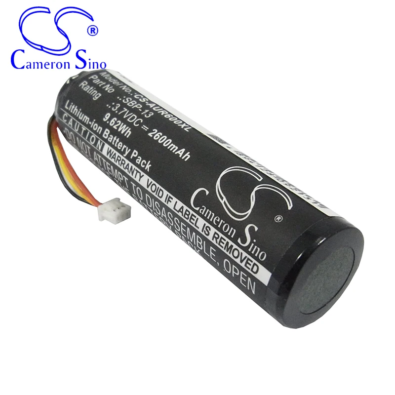 CameronSino Battery for Asus R600 fits Asus 07G016UN1865 SBP-13 GPS, Navigator battery 2600mAh/9.62Wh 3.70V Li-ion Black