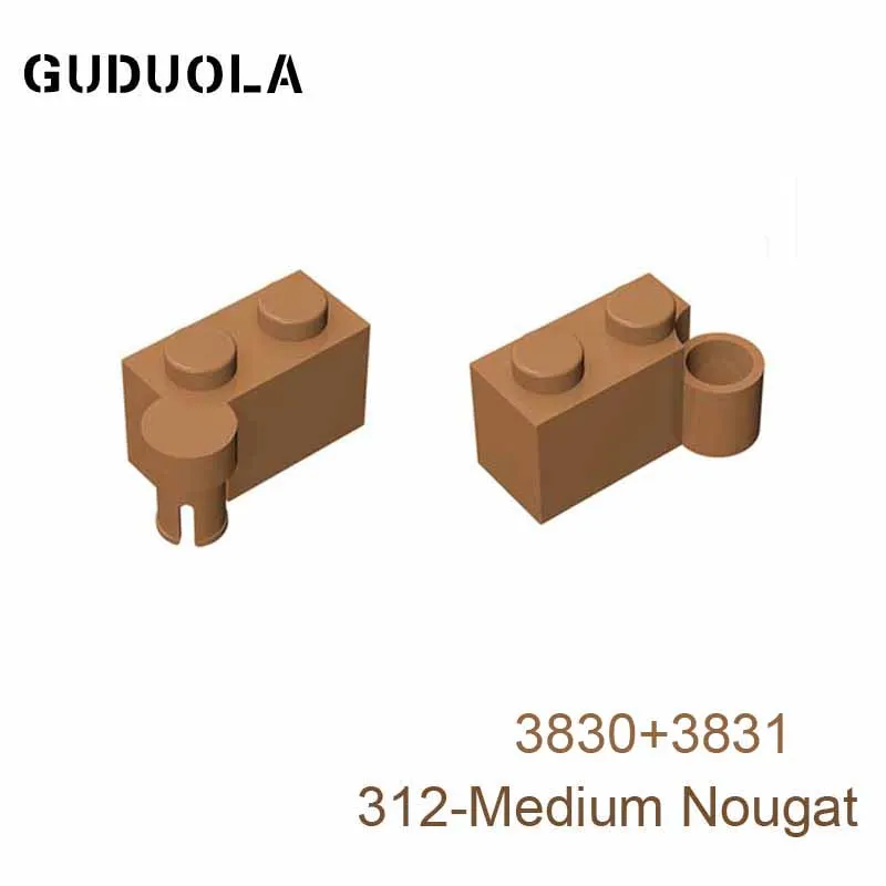 Guduola Hinge Brick 1x4 Base 3831+Hinge Brick 1x4 Top 3830 MOC Building Block DIY Eeducation Toys Small Particle Parts 10pcs/LOT