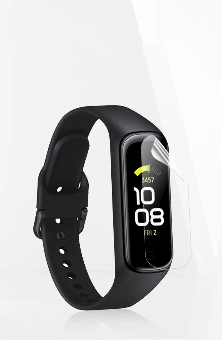 2個スクリーンプロテクターサムスンギアフィット2スマートウォッチ抗スクtpu超hd保護フィルム