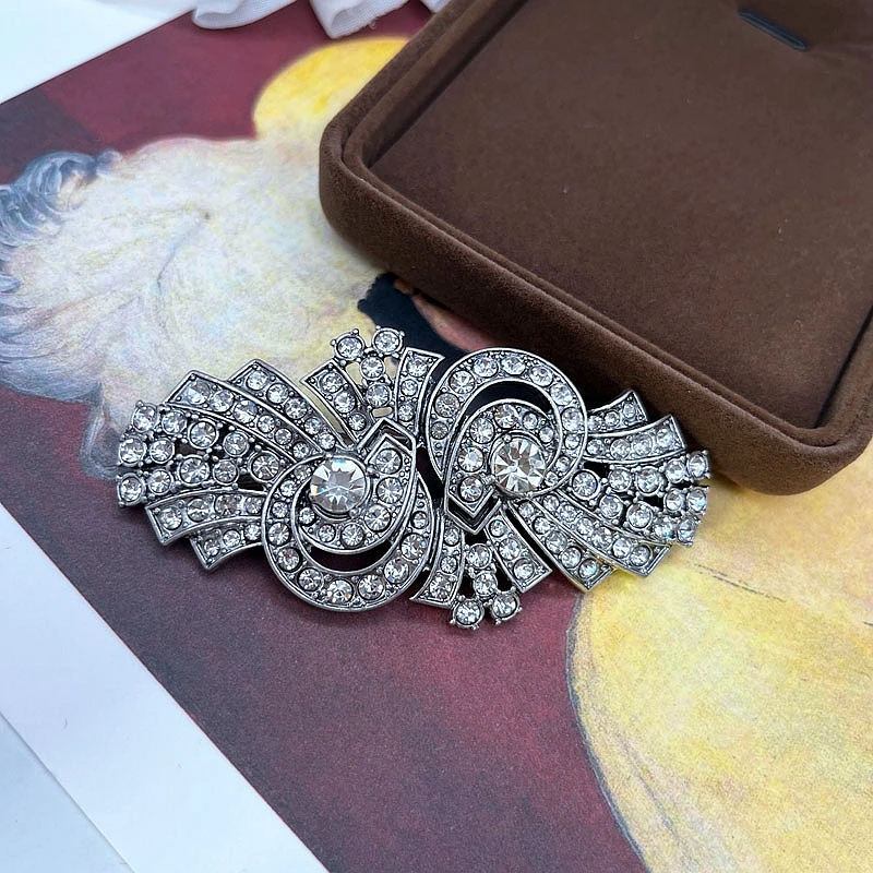 Vintage Brooches Crystal Pins Decoration Accessories Art Deco Jewelry For Women