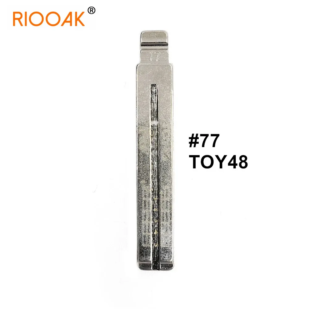 

10pcs 2 IN 1 Lishi TOY48 #77 Engraved Line Key Blade Scale Shearing Teeth Cutting Key Blank For Toyota Lexus New Subaru