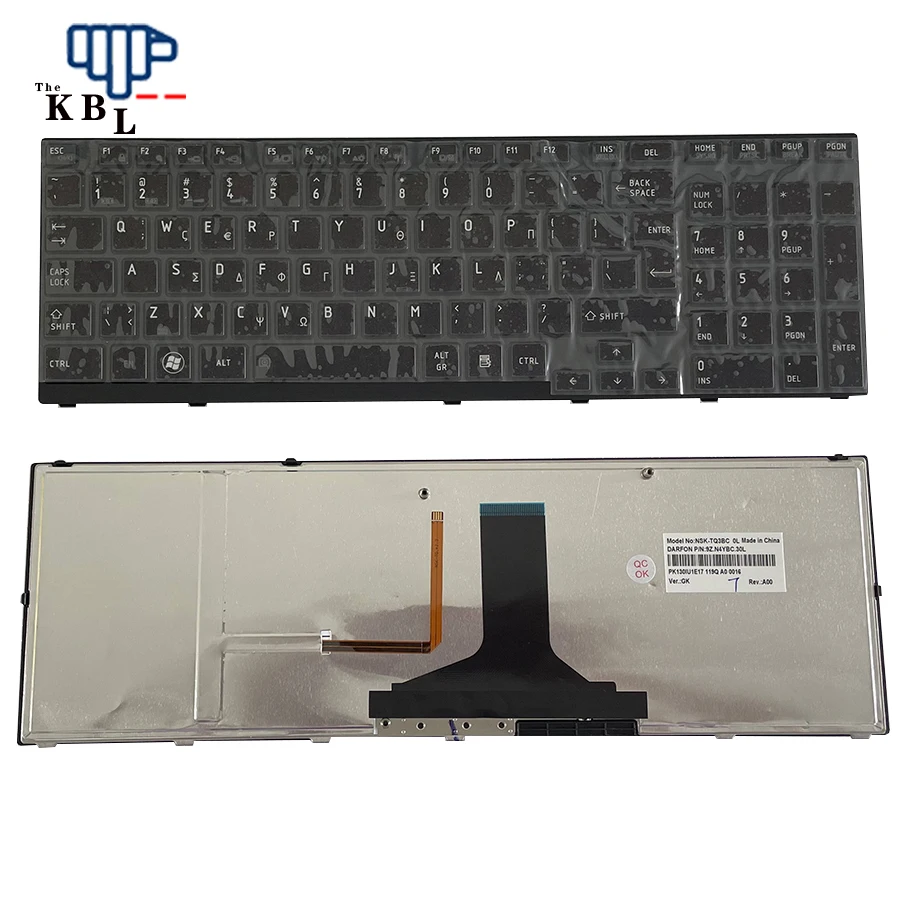 Oraginal New Greece Language For Toshiba Satellite P755 P770 P775 P750 P750D Backlit Laptop Keyboard NSK-TQ3B 48PE533