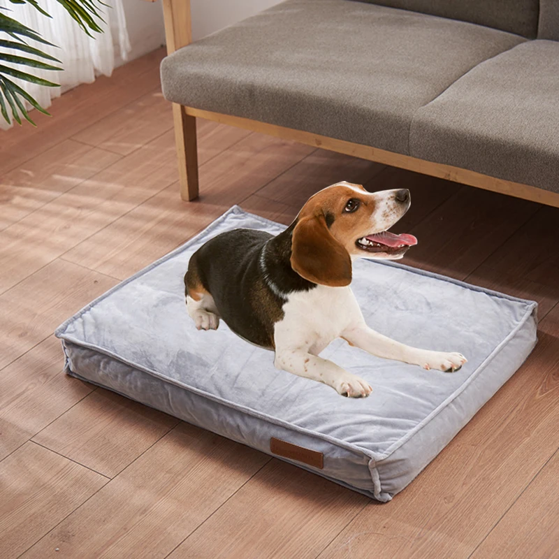 All Seasons Comfy Calming Medium Pet Bed Sofa Big Fluffy Cushion Luxury Dog Kennel Bedding Memory Foam Cat Bed House Supplies