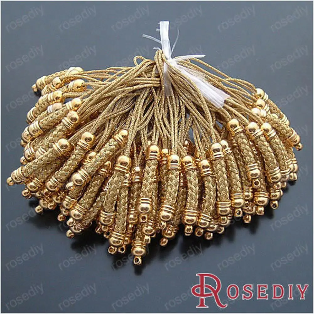 

Wholesale 25*5mm Gold color Cords with Copper Findings Copper for Mobile phone Hanger Making 10 pieces(JM5083)