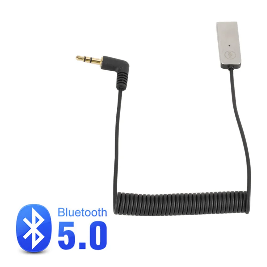 BT Aux Adapter Bluetooth Dongle Cáp Dành Cho Xe Hơi 3.5Mm Jack Cắm Aux Bluetooth 5.0 4.0 4.2 Thu Loa Âm Thanh Âm Nhạc bộ Phát