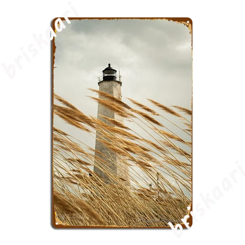 

Light House In The Field Poster Metal Plaque Wall Decor Retro Club Party Club Bar Tin Sign Poster