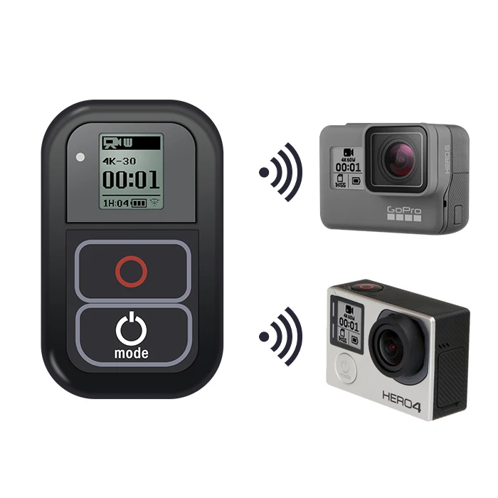 Waterproof WIFI Remote Control For Gopro Hero 6 Hero 5 4 3 3 / 4 5 Session For Go pro Hero 7 Hero 8 Black Camera Accessories