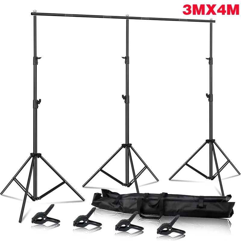 

SH 3x4M Backdrop Background Stand Heavy Duty Aluminum Alloy 6KG Large Frame Support System For Photography Photo Studio Video