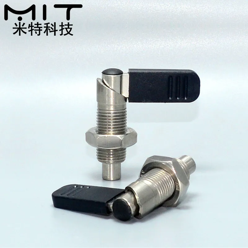 factory outlet 1pcs Lever type Indexing plungers, Spring screw with pin, 180° position type. Lock pin Fine thread M10M12M16M20