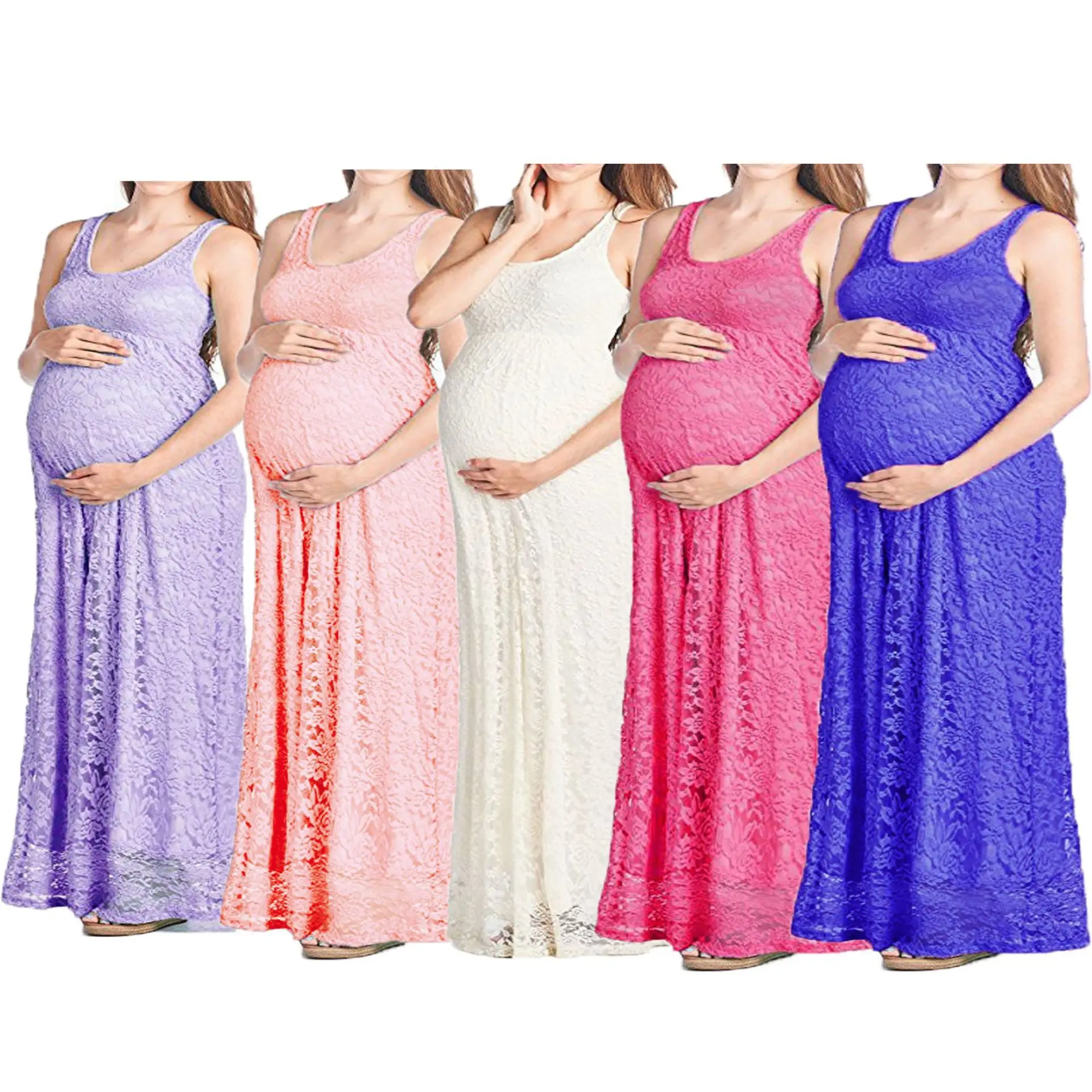 

Women Dress Maternity Photography Props Lace Pregnancy Clothes Maternity Dresses for Pregnant Photo Shoot Cloth Plus 2020 New