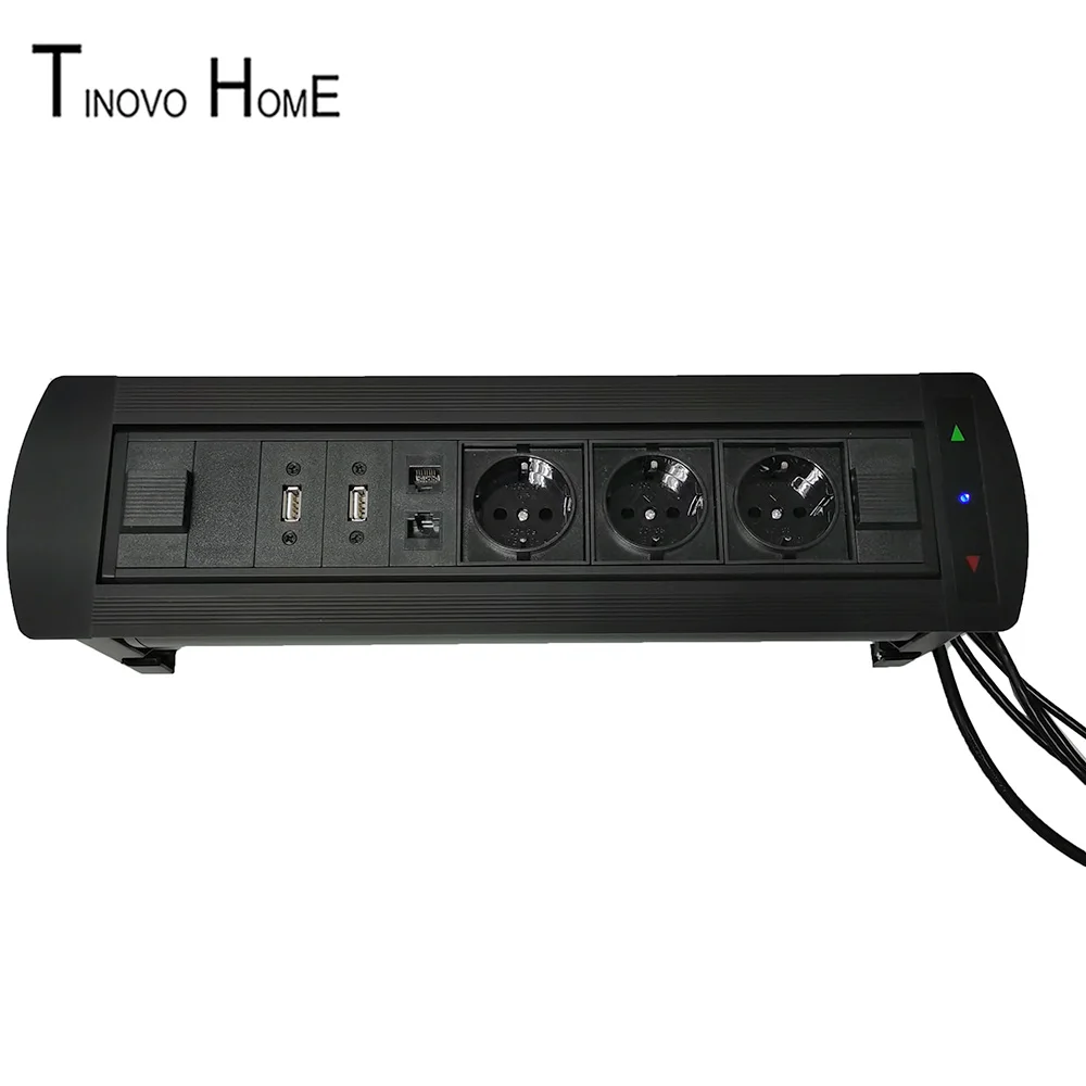 

Fashionable and exquisite electric socket / office meeting socket / desktop socket High grade aluminum alloy material