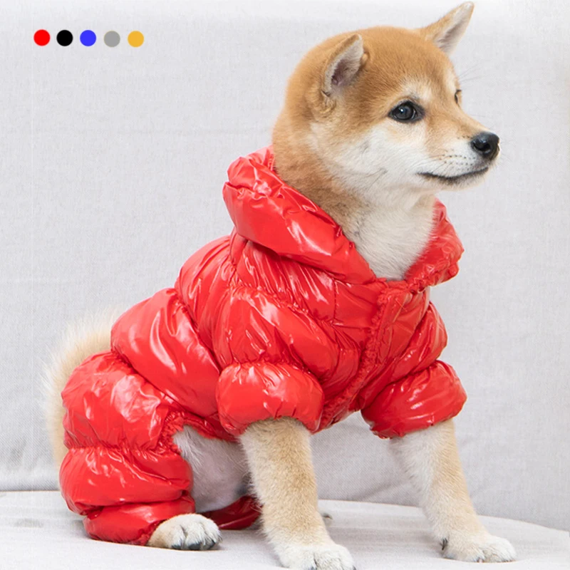 Winter Pet Dog Clothes Super Warm Down Jacket For Small Dogs Waterproof Pets Coat Cotton Hoodies For Chihuahua Puppy Clothing