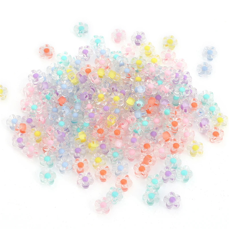 50Pcs 12Mm ดอกไม้ลูกปัดอะคริลิ - Jewelry Making For 5 Year Old บทวิจารณ์และราคา