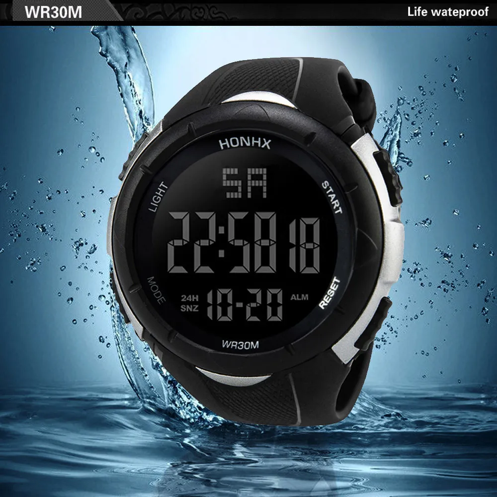 Luxury Men Analog Digital Military Sport Led Waterproof Wrist Watch 2022 Men Sport Watch Intelligent Electronic Watch Relogio