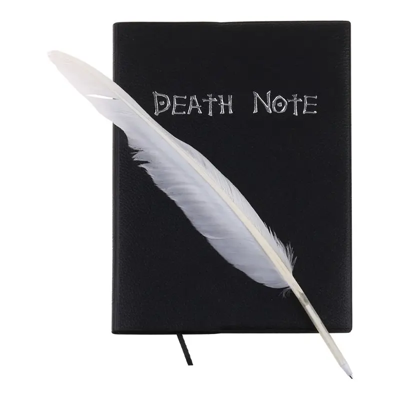 Death Note Cosplay Notebook & Feather Pen Book Animation Art Writing Journal